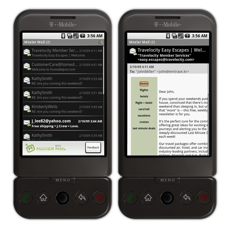 Emtrace unveils Exchange for Android, Moxier Mail Beta now available for download