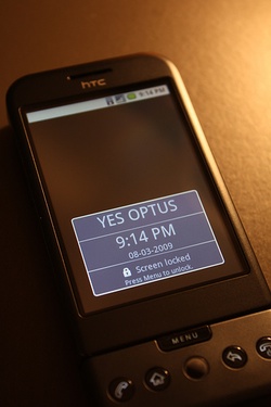 Optus HTC Dream gets pictured