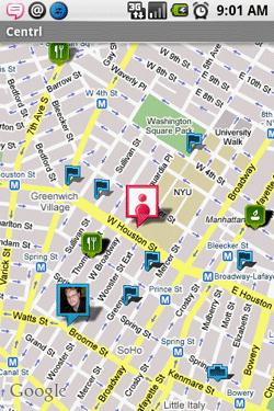 Centrl Android app offers layered location networking