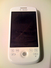 T-Mobile branded myTouch 3G; in-the-wild style images