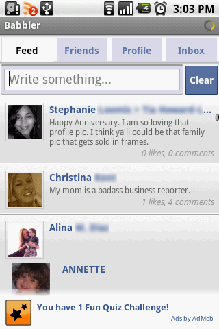 App Reviews: Babbler is another Facebook solution for Android