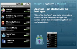 T-Mobile’s AppPack highlighting an official looking Facebook app