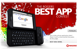 Rogers hosts Android App Idea contest; phones and app given as prize