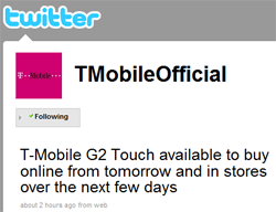G2 Touch Android phone available on T-Mobile UK tomorrow