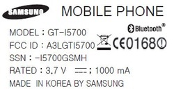 Samsung’s I5700, aka Galaxy Lite makes it required FCC appearance