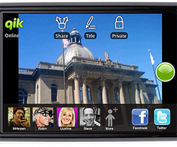 Qik Android video streaming app gets on-device editing, sharing