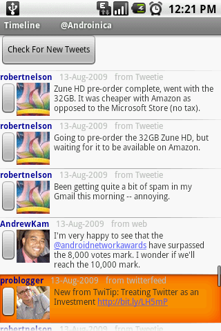 TweetCat: an Android Twitter app with a lot of features
