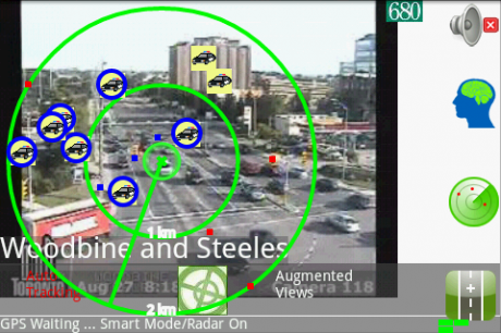 Augmented Traffic Views Android app available in Canada, US, UK