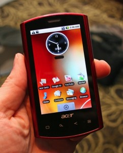 Acer Liquid A1 gets previewed and pictured: customized, but not much