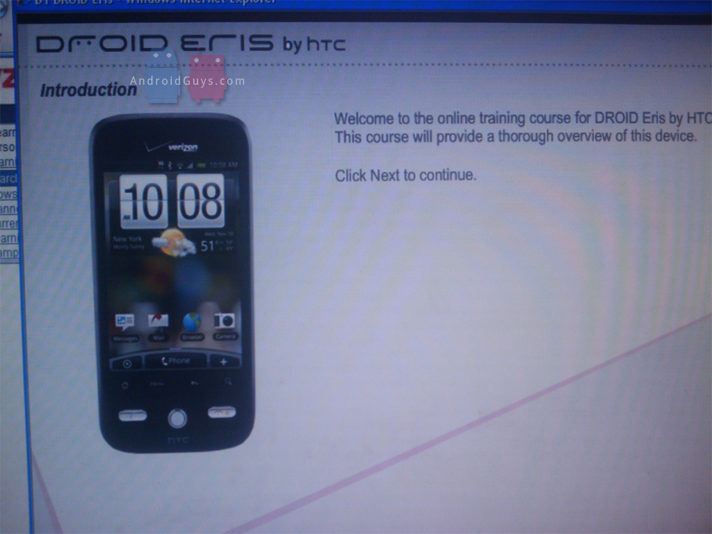 Verizon starts training sales reps on Droid Eris