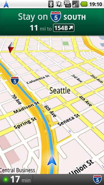 Google Maps Navigation now available in the Market for Android 1.6 (US only)