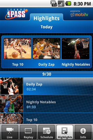 Watch or listen to live NBA games on Android with League Pass & Game Time