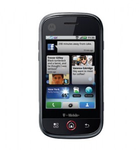 Motorola CLIQ now available with T-Mobile, $199 on contract, $399 off contract