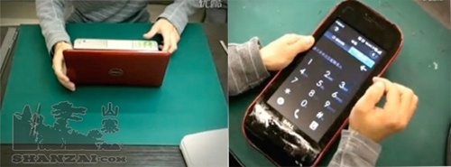 Hacker turns Dell netbook into giant Dell cell phone