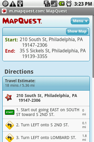 MySpace and MapQuest update mobile websites for Android
