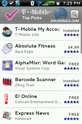 T-Mobile set to add “T-Mobile Top Picks” section to Android Market (1.6 only)