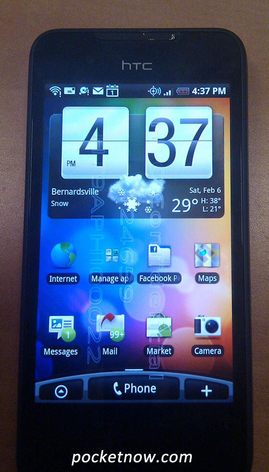 HTC Incredible sports Android 2.1 and Sense UI