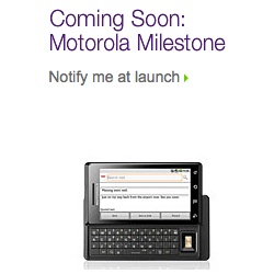 Best Buy leaks Motorola Milestone details, TELUS reacts by launching a “coming soon” page