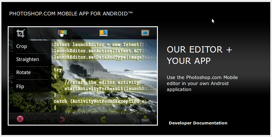 It’s getting dirty out there; Adobe allows Android developers use of Photoshop, no iPhone