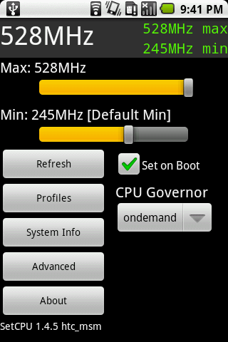 Make your ROOTED Android phone even faster with SetCPU (App Reviews)