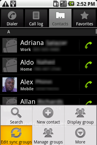 Tips: trim your bloated contacts list with a custom sync group