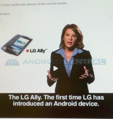 Verizon Wireless to release the LG Aloha as the LG Ally in May [Rumor]