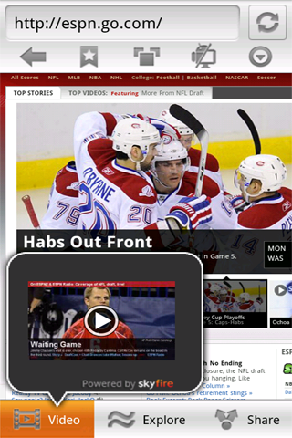 Skyfire adds streaming Flash video and social features to Android