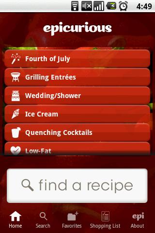 Epicurious launches Android app with library of recipes and cooking aides