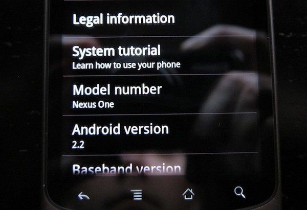 Some lucky Nexus One owners already receiving Android 2.2