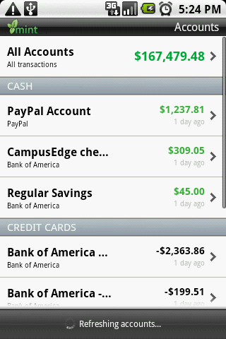 The Mint.com Android app is here. [Video First Look]