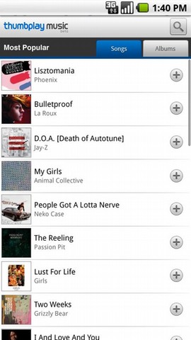 Thumbplay streams music on demand [App Reviews]
